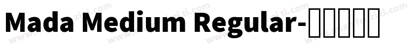 Mada Medium Regular字体转换